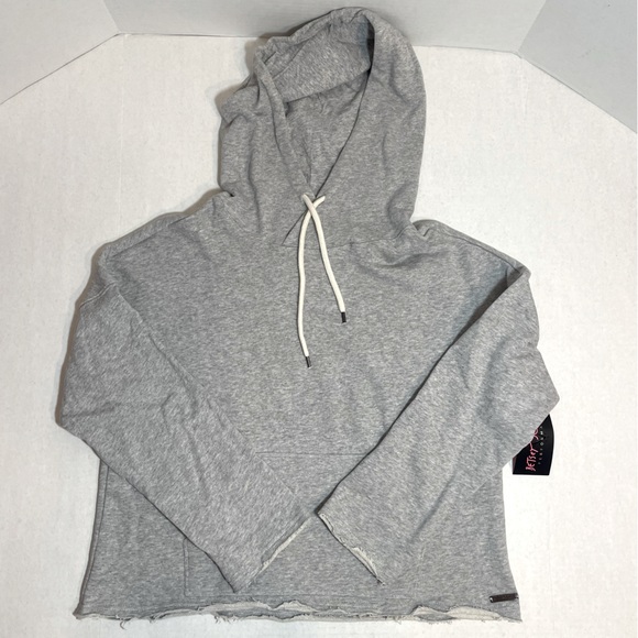 BNWT Betsey Johnson raw hem stylish flare sleeve hoodie size small PRICE FIRM - Picture 4 of 13